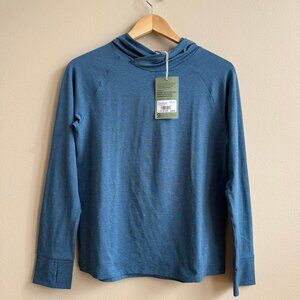 REI Kids' Long Sleeve Sahara Shade Hoodie Shadow Bay Heather Large NWT